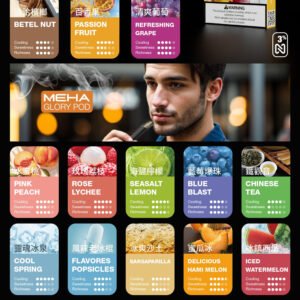 MEHA 魅嗨一代通用彈 2.0ml 澎湃大容量 三入裝更耐抽 領航級微孔陶瓷芯 綻放純粹冰萃果香層次 3% 丁鹽絲滑擊喉 適配一代主機 台灣現貨秒發