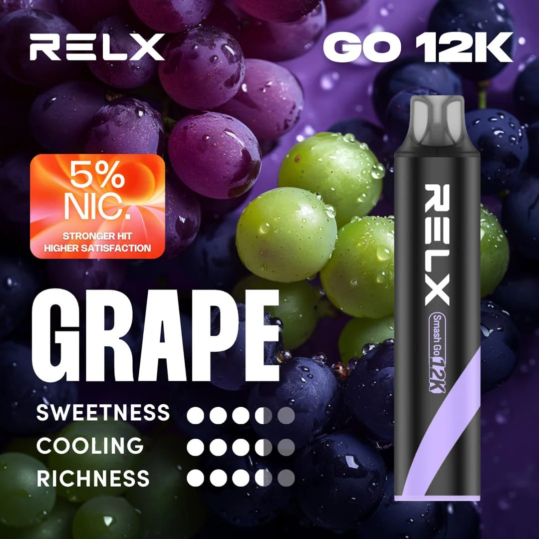 RELX Smash Go 12000Puffs 5%強勁擊喉感、一秒上頭 15ml 爆爽大油量 400mAh快充長續航 穩壓續航不斷電 解癮天花板 台灣現貨:圖片 2