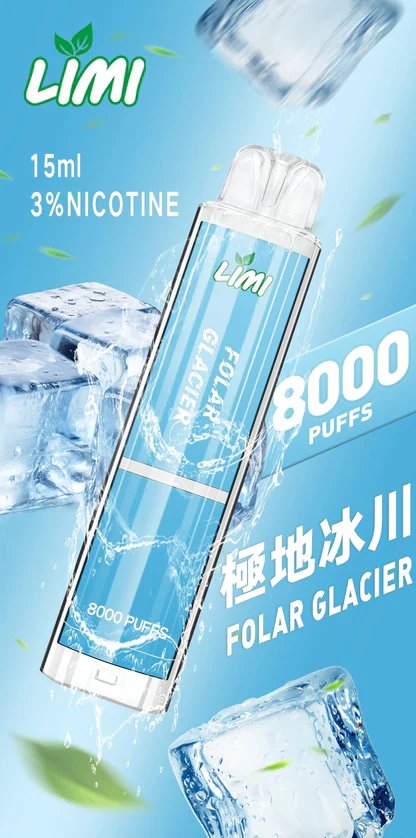 LIMI 8000 型發光款 15ml 驚人載油量 重塑續航天花板 絢麗發光燈條隨吸閃耀 Type-C 充電 極緻冰感水果口味 台灣現貨:圖片 8