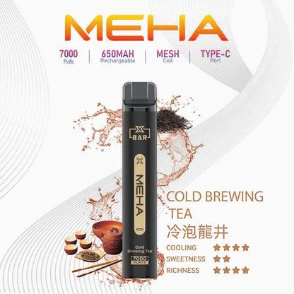 MEHA 魅嗨小黑條 7000抽 告別頻繁換彈 650mAh電力核心支援快充 極強冰爽系列 每一口都清新舒暢 3% 黃金配方綻放極致滿足感 台灣現貨秒發:圖片 6