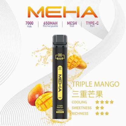 MEHA 魅嗨小黑條 7000抽 告別頻繁換彈 650mAh電力核心支援快充 極強冰爽系列 每一口都清新舒暢 3% 黃金配方綻放極致滿足感 台灣現貨秒發:圖片 18