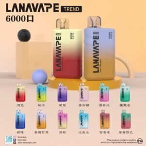 【LANA】6000 抽拋棄式 新一代 Mesh 網芯技術 全程口感鮮活不變味 550mAh長效續航 3% 順滑入肺、解癮不鎖喉 台灣現貨秒發