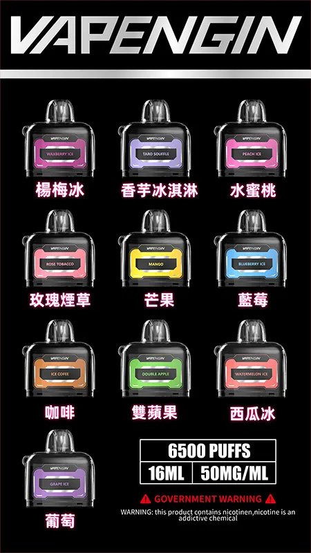 VAPENGIN JUPITER 木星6500 挑戰拋棄式 CP 值極限 650mAh Mesh 芯確保口感始終如一 穩健能量核心、電力持久不衰減 台灣現貨秒發:圖片 2